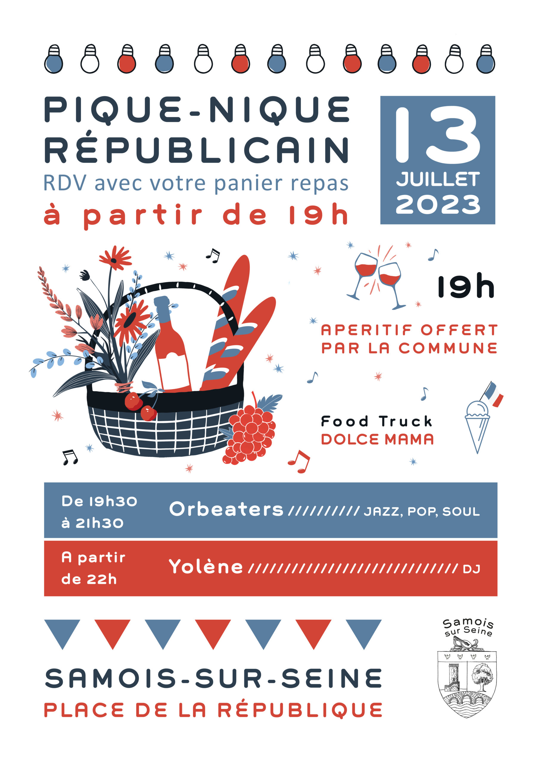 Pique Nique Républicain 13 Juillet 2023 Samois-sur-Seine