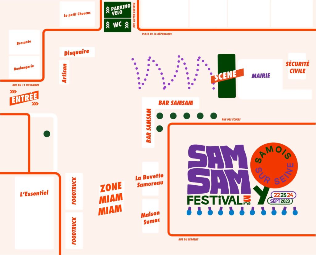 Plan festival Sam Sam Samois-sur-Seine