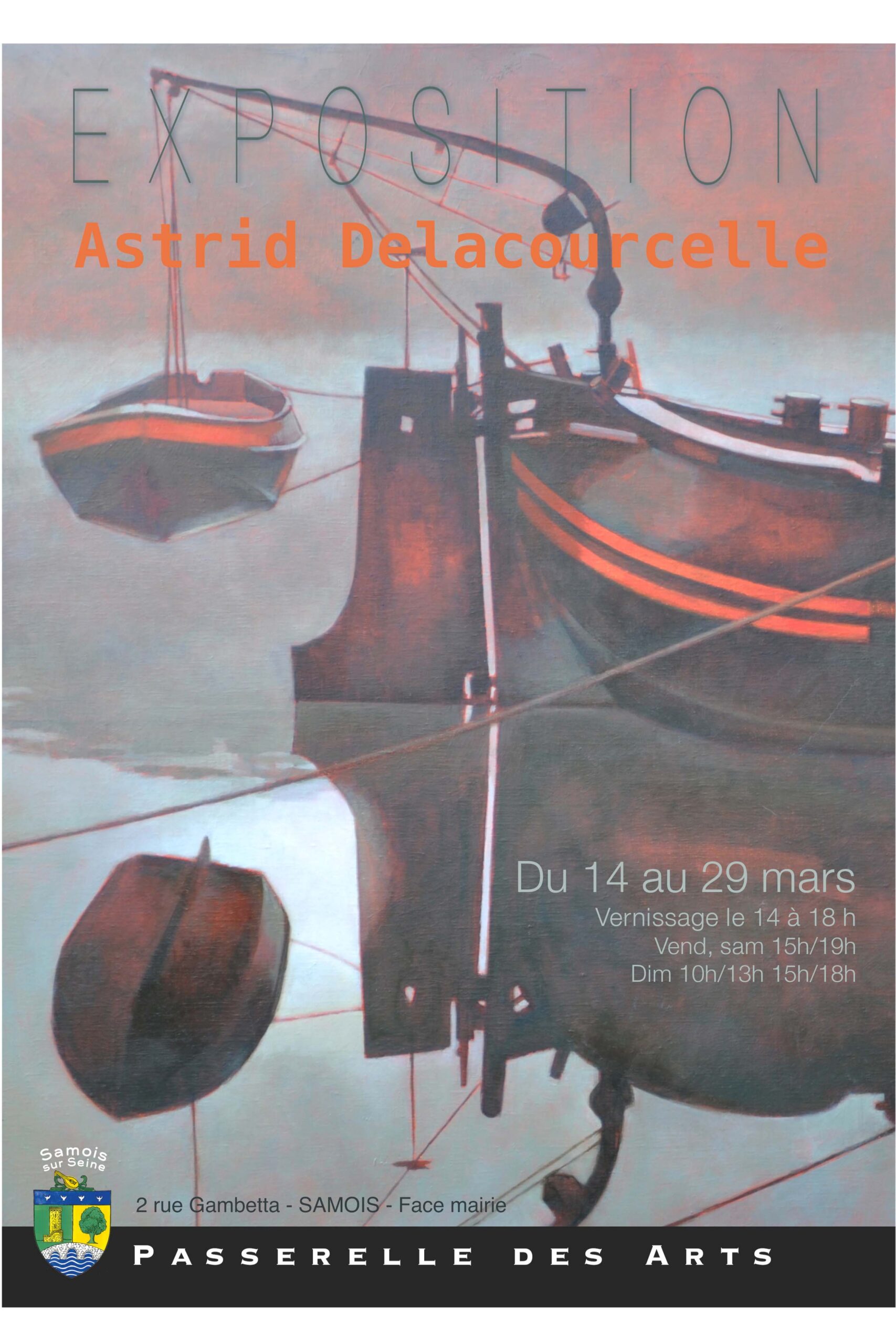 Passerelle des arts Samois Astrid Delacourcelle