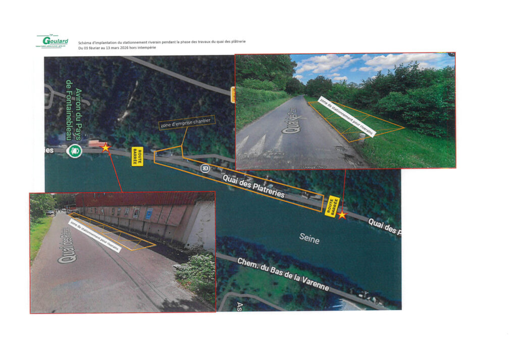 Travaux d'aménagement du Quai des plâtreries - Samois-sur-Seine